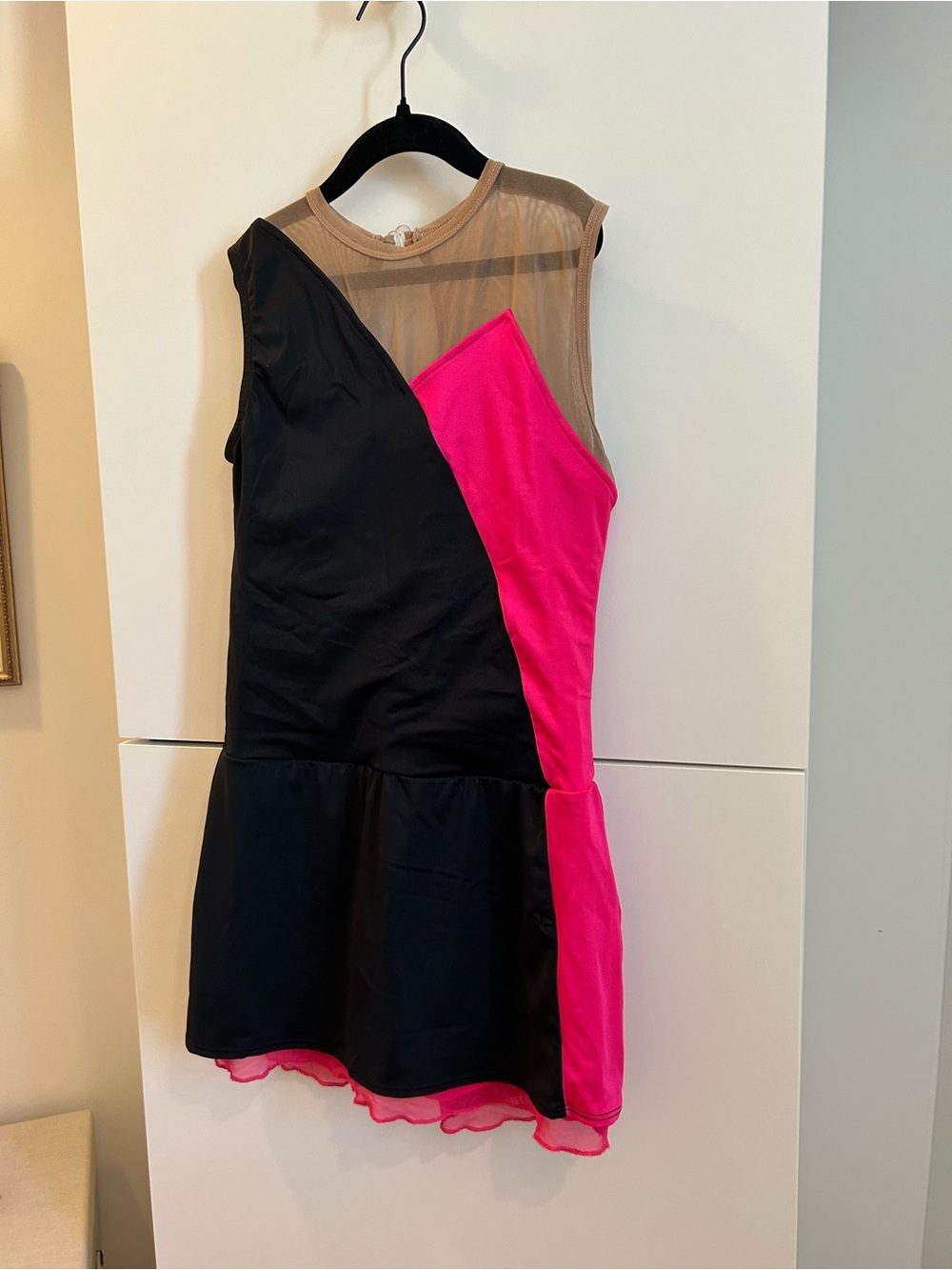 The Lineup Girls' Black and Hot Pink Dance Ice Skating Gymnastics Dress
